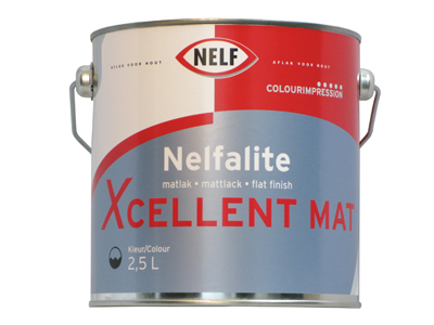 Nelfalite xcellent mat 2,5 ltr P/wit