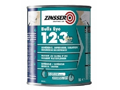 ZINSSER Bulls Eye Plus 1-2-3  1 ltr. wit of kl.