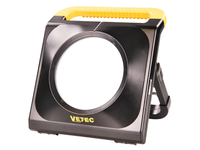 Vetec bouwlamp LED 80W met 2 contactdoz.