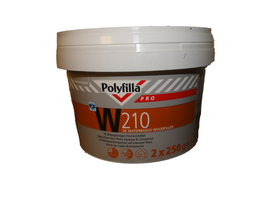 Polyfilla Pro W210 2K waterge. houtvulm.2x250 ml pot-in-pot