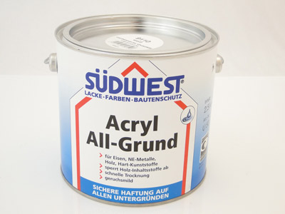 Sudwest All-Grund Acryl 9110 wit  2.5 ltr